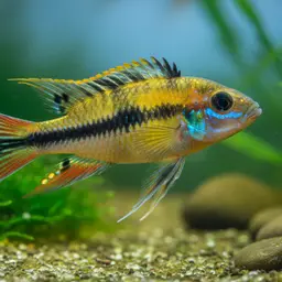 Blue Cheek Dwarf Cichlid, photo 1