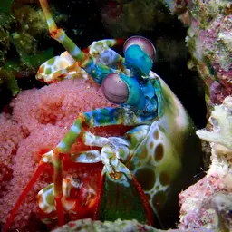 Coloured mantis shrimp, Peacock mantis shrimp, Harlequin mantis shrimp, Painted mantis shrimp, photo 4