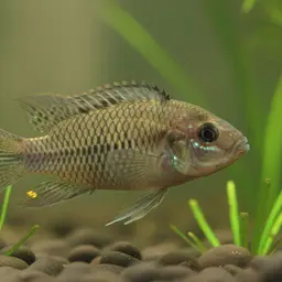 Lattice Dwarf Cichlid, photo 2